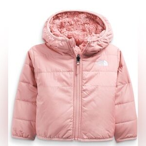The North Face Infant Reversible Mossbud Swirl Full Zip Hooded Jacket, 12-18M